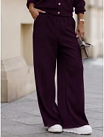 Komplet damski sztruksowy z kardiganem bakłażanowy FashionStreet AY1233 Komplet damski sztruksowy z kardiganem bakłażanowy FashionStreet AY1233
