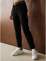 Dámská souprava s blůzou a kalhotami, černá, FashionStreet AY1239