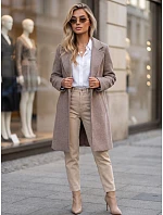 Dámský klasický jednořadý kabát Fango FashionStreet NY0815 Dámský klasický jednořadý kabát Fango FashionStreet NY0815