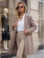 Dámský klasický jednořadý kabát Fango FashionStreet NY0815 Dámský klasický jednořadý kabát Fango FashionStreet NY0815