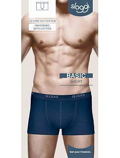 Pánské boxerky men Basic Short - BLUE - modré 0080 - SLOGGI