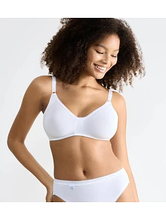 Podprsenka bez kostic sloggi Basic+ N bílá WHITE - SLOGGI