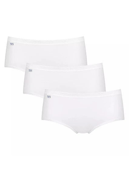Dámské kalhotky Basic+ Midi 3P - WHITE - bílé 0003 - SLOGGI Dámské kalhotky Basic+ Midi 3P - WHITE - bílé 0003 - SLOGGI