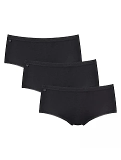 Dámské kalhotky Basic+ Midi 3P - BLACK - černá 0004 - SLOGGI