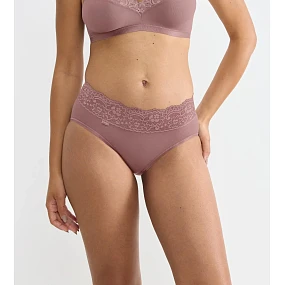 Dámské kalhotky Romance Midi - BROWN - hnědé 1141 - SLOGGI