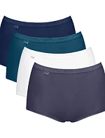 Dámské kalhotky Basic+ Maxi C4P - White / Blue - bílo/modré PW01 - SLOGGI