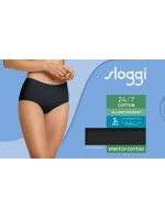 sloggi 24/7 Cotton Midi C3P - BLACK - SLOGGI BLACK - SLOGGI