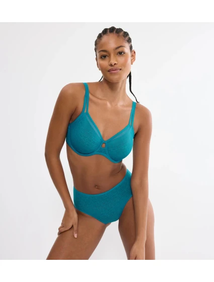 Dámská podprsenka Signature Sheer W01 EX - BLUE - modrá 1802 - TRIUMPH Dámská podprsenka Signature Sheer W01 EX - BLUE - modrá 1802 - TRIUMPH