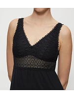 Dámská noční košile Aura Spotlight NDK 01 X - BLACK - černá 0004 - TRIUMPH
