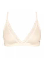 Dámská podprsenka GO Ribbed R Bralette - WHITE - ecru 6308 - SLOGGI