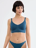 Dámská podprsenka ZERO Feel Bliss Bralette - Smoky Blue - modrá 1692 - SLOGGI