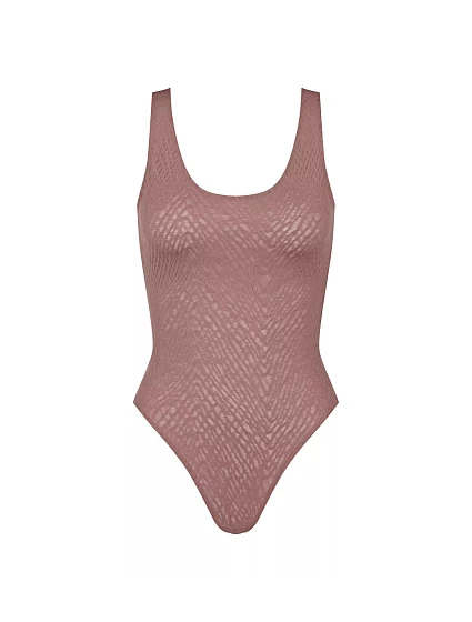 Dámské body ZERO Feel Bliss Body - BROWN - hnědé 1141 - SLOGGI Dámské body ZERO Feel Bliss Body - BROWN - hnědé 1141 - SLOGGI