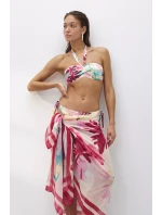 Beach MyWear Pareo - WHITE/PINK - TRIUMPH WHITE/PINK - TRIUMPH