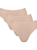 Dámské kalhotky GO Daily Cotton Tai 3P - BROWN - SLOGGI BROWN - SLOGGI