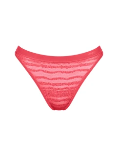 Dámská tanga FREE Evolve String Lace - RED - červené 00AC - SLOGGI