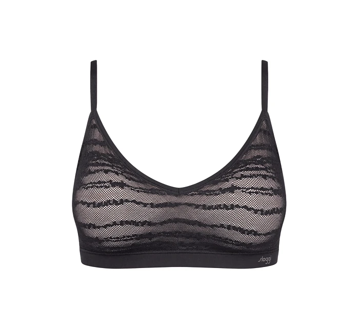 Dámská podprsenka FREE Evolve PU Lace - BLACK - černá 0004 - SLOGGI Dámská podprsenka FREE Evolve PU Lace - BLACK - černá 0004 - SLOGGI