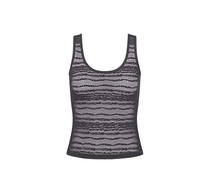 Dámské tílko FREE Evolve Tank Top Lace - BLACK - černé 0004 - SLOGGI Dámské tílko FREE Evolve Tank Top Lace - BLACK - černé 0004 - SLOGGI