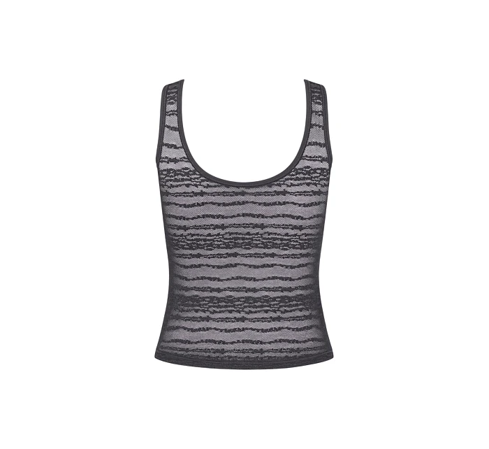 Dámské tílko FREE Evolve Tank Top Lace - BLACK - černé 0004 - SLOGGI Dámské tílko FREE Evolve Tank Top Lace - BLACK - černé 0004 - SLOGGI
