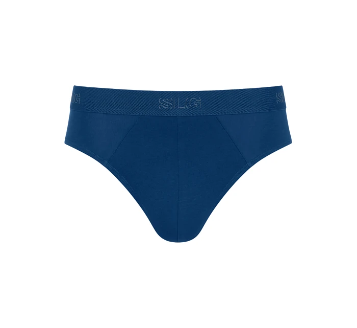 Pánské slipy SLG Base Brief C2P - BLACK - černo-tyrkysové M014 - SLOGGI Pánské slipy SLG Base Brief C2P - BLACK - černo-tyrkysové M014 - SLOGGI