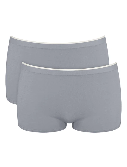 Dámské kalhotky GO Sense Short 2P - GRAY - šedé 3602 - SLOGGI Dámské kalhotky GO Sense Short 2P - GRAY - šedé 3602 - SLOGGI
