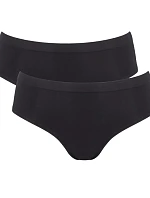 Dámské kalhotky GO Sense Hipster 2P - BLACK - černé 0004 - SLOGGI