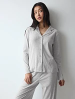 Svetřík Mix & Match LSL Top BF Soft šedý Grey Combination - TRIUMPH