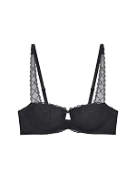 Dámská podprsenka Body Make-Up Illusion Lace Dirndl - BLACK - černá 0004 - TRIUMPH Dámská podprsenka Body Make-Up Illusion Lace Dirndl - BLACK - černá 0004 - TRIUMPH