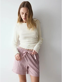 Dámské pyžamové šortky Mix & Match Shorts 01 Red růžové - TRIUMPH
