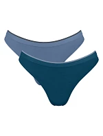 Dámská tanga GO Sense Tanga C2P - Blue - modrá M007 - SLOGGI