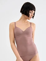 Dámské tílko sloggi ZERO Feel 2.0 THE UP Bra Shirt hnědé Cacao - SLOGGI