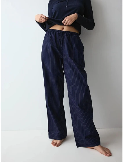 Kalhoty Mix & Match Trousers Poplin modré - TRIUMPH