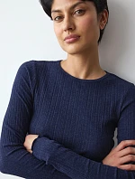 Versatile Rib Top LSL - Blue - TRIUMPH Blue - TRIUMPH