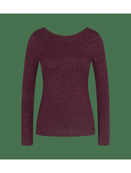 Beauty Layers Top LSL Lurex - Claret - TRIUMPH Claret - TRIUMPH