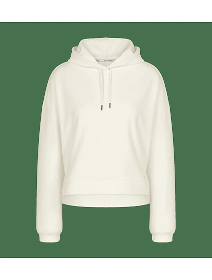 Velour Rib Hoodie - Silk White - TRIUMPH Silk White - TRIUMPH