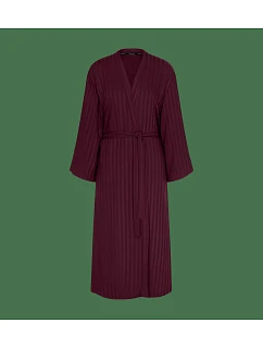 Amourette Jacquard Long Robe - Claret - TRIUMPH Claret - TRIUMPH