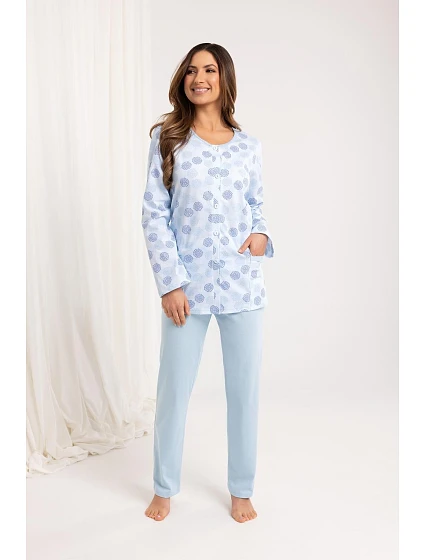 Pyžamo model 21224253 dlouhé/r MXL Z25/26 dámské rozepínací - Regina