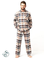 Pánské pyžamo Key MNS 443 B25 délka/r 3XL-4XL na zip