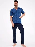 Pyžamo Cornette 318/57 cr/r 3XL-5XL pánské rozepínací