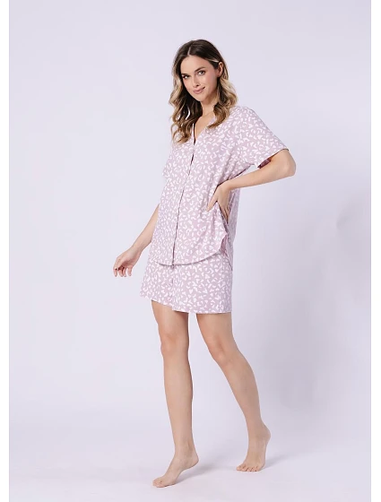 model 21896748 Samanta pyžamo kr/r SXL na zip - LEVEZA