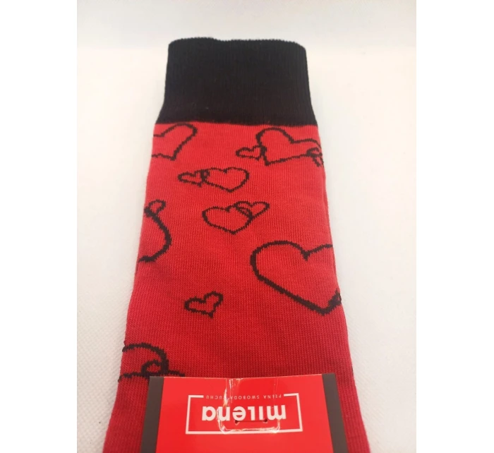 Milena Avangard Ponožky 0125-139 Heart Contours 39-46 Milena Avangard Ponožky 0125-139 Heart Contours 39-46