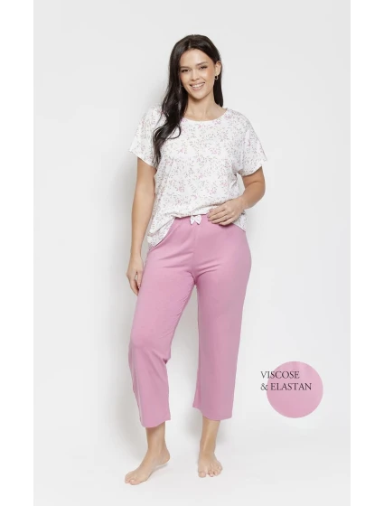 Pyžamo Taro 3562 Mariella kr/r 2XL-3XL W26 Pyžamo Taro 3562 Mariella kr/r 2XL-3XL W26