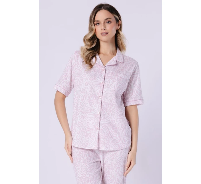 Pyžamo Leveza 1712 Dominika kr/r M-2XL bez zipu Pyžamo Leveza 1712 Dominika kr/r M-2XL bez zipu