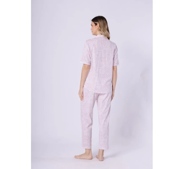 Pyžamo Leveza 1712 Dominika kr/r M-2XL bez zipu Pyžamo Leveza 1712 Dominika kr/r M-2XL bez zipu