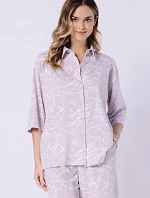 Pyžamo Leveza 1706 Žaneta kr/r M-2XL rozepínací