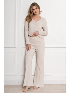 Pyžamo Leveza 1812 Yara, dlouhé rukávy, velikosti S–XL
