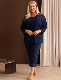 Pyžamo Regina 4014 dlouhé rukávy, velikosti M–2XL, Z26
