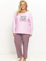 Pyžamo Taro 3657 Solene, dlouhé rukávy, velikosti 2XL–4XL, Z26