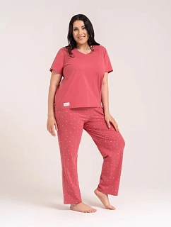 Pyžamo Moraj PDD4300-024 červené/r S–3XL