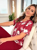 Pyžamo Donna Brigitte s 3/4 rukávy, velikosti M–2XL