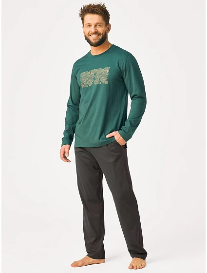 Pyžamo Key MNS 609 dlouhé rukávy M–2XL Pyžamo Key MNS 609 dlouhé rukávy M–2XL